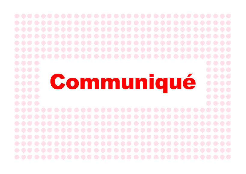 Communiqué